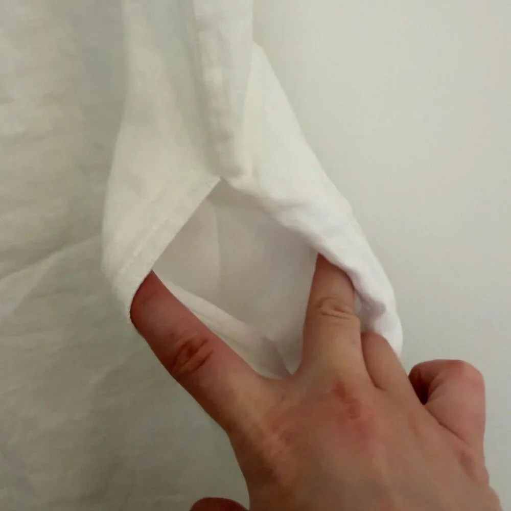 Tommy Bahama Two Palms Double Ruffle Dress 100% Linen Beachy Coastal White - XS - Picture 5 of 8